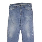 DICKIES Mens Regular Fit Blue Denim Jeans Button W36 L29 Classic Workwear