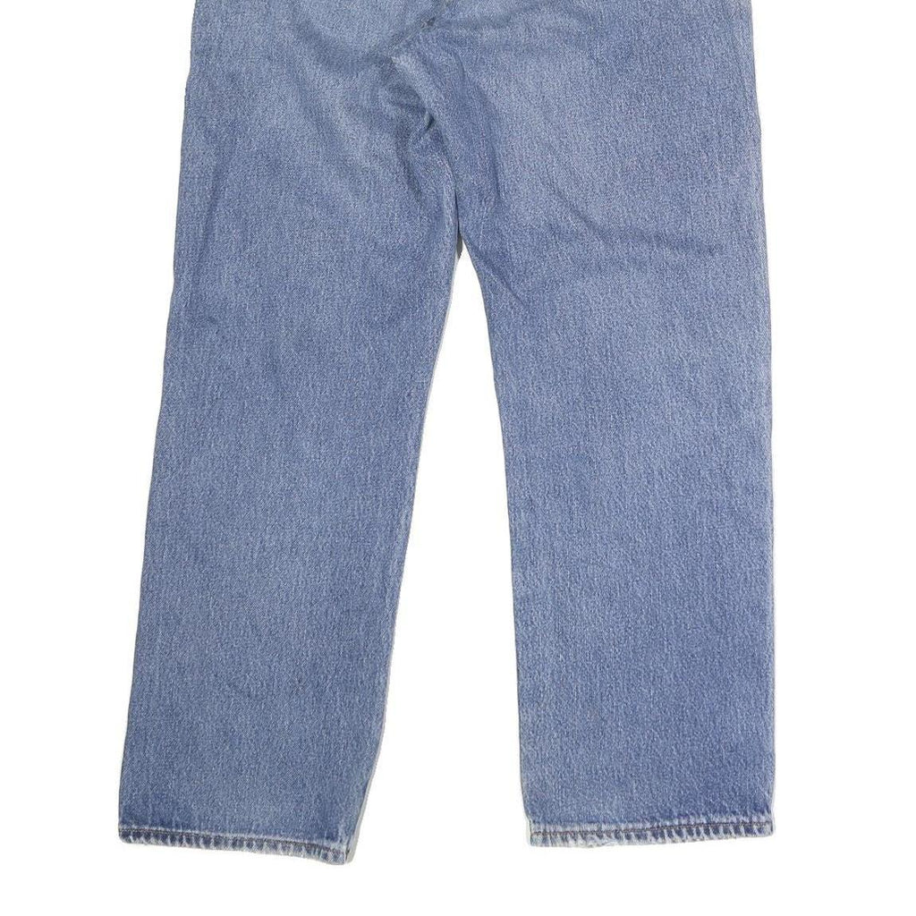 DICKIES Mens Regular Fit Blue Denim Jeans Button W36 L29 Classic Workwear