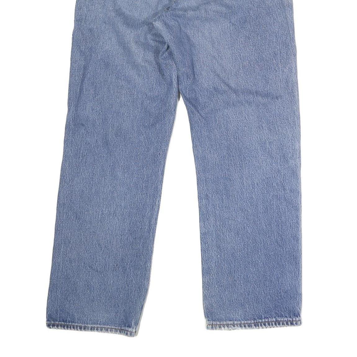 DICKIES Mens Regular Fit Blue Denim Jeans Button W36 L29 Classic Workwear