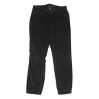 CALVIN KLEIN JEANS Womens Cotton Blend Black Regular Straight Trousers W30 L30