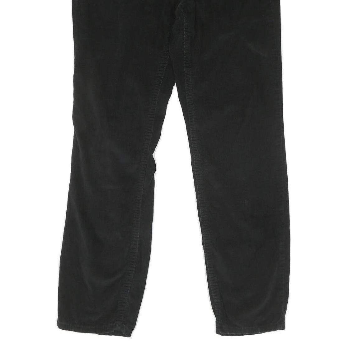 CALVIN KLEIN JEANS Womens Cotton Blend Black Regular Straight Trousers W30 L30