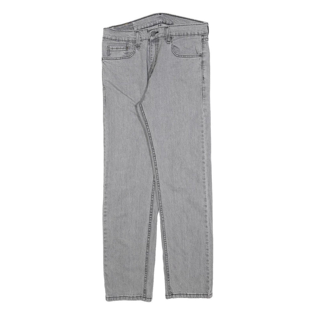 LEVI'S 505 Mens Jeans Grey Regular Straight Denim Medium W31 L30 Classic Fit