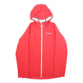 COLUMBIA Womens Red Jacket L Polyester Zip Hooded Casual Outdoor