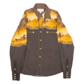 PANHANDLE SLIM Mens Shirt Brown Long Sleeve S