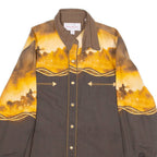 PANHANDLE SLIM Mens Shirt Brown Long Sleeve S