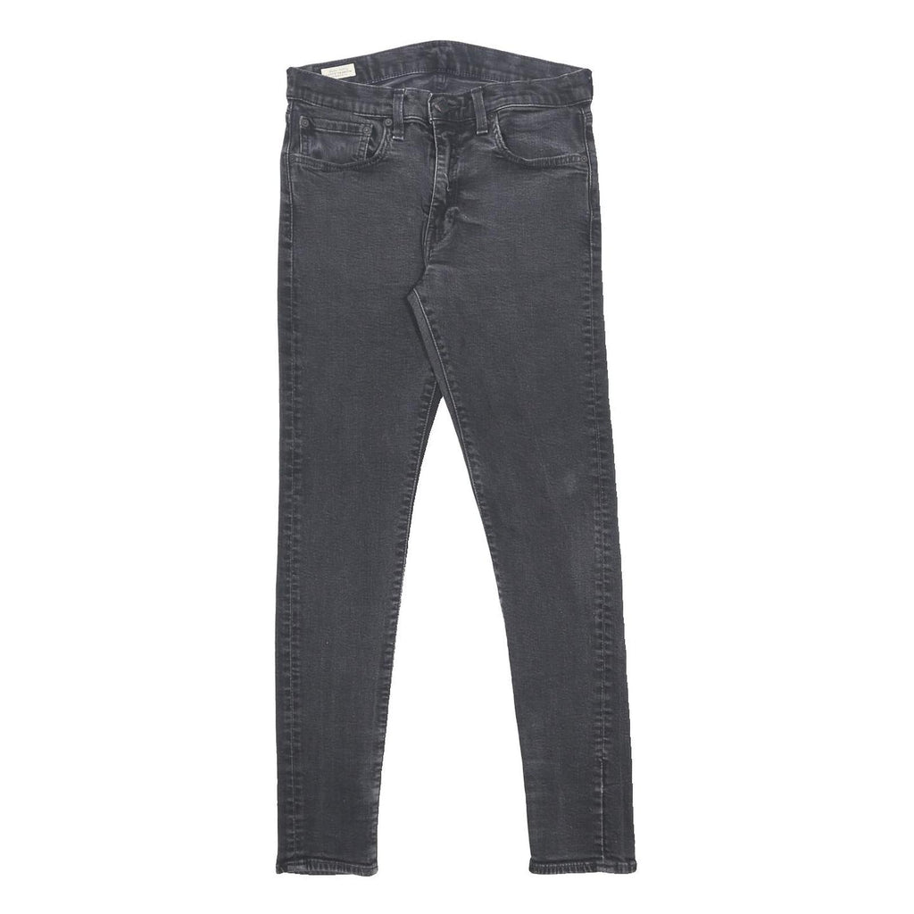 LEVI'S Skinnytaper Big E Mens Jeans Black Slim Skinny Denim W30 L32 Stretch Zip