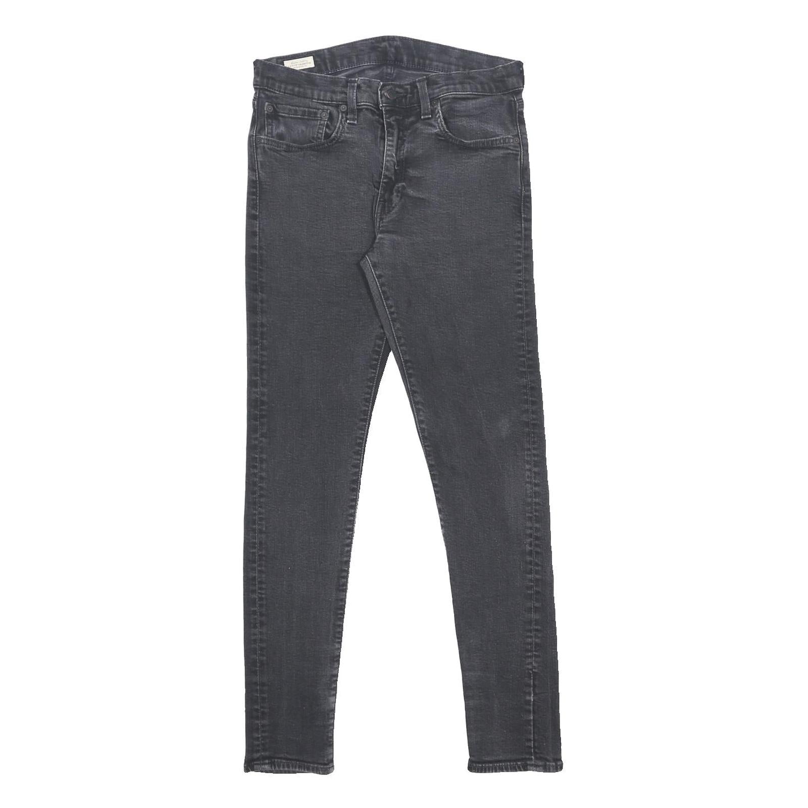 LEVI'S Skinnytaper Big E Mens Jeans Black Slim Skinny Denim W30 L32 Stretch Zip