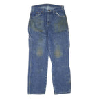 DICKIES Mens Regular Fit Blue Denim Jeans W32 L30 Workwear Zip Closure