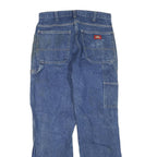 DICKIES Mens Regular Fit Blue Denim Jeans W32 L30 Workwear Zip Closure