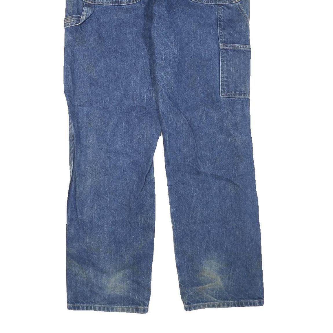 DICKIES Mens Regular Fit Blue Denim Jeans W32 L30 Workwear Zip Closure