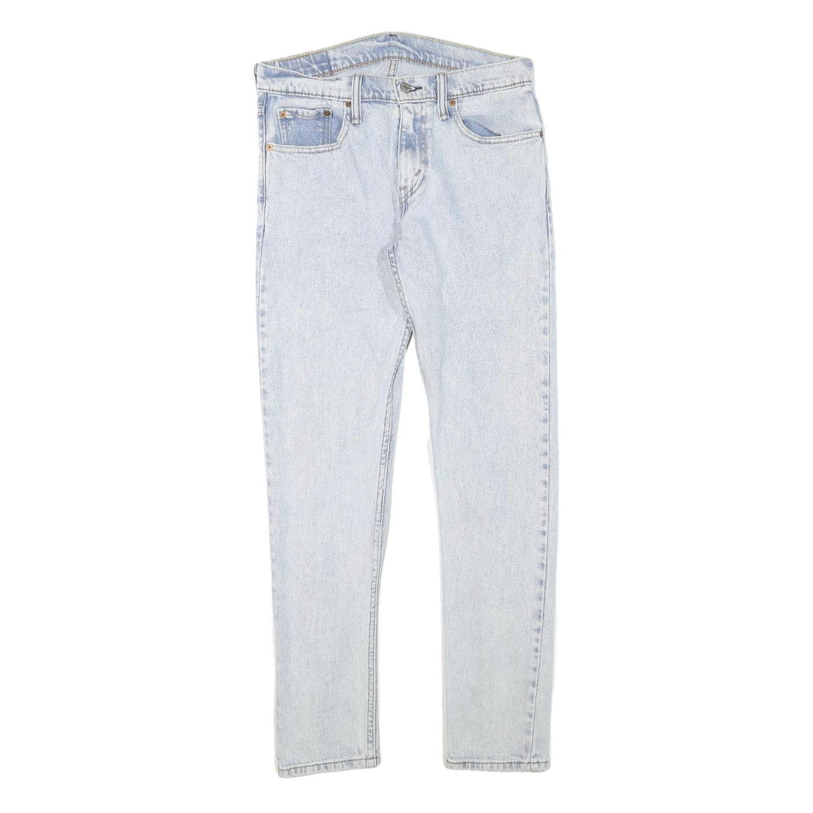 LEVI'S Mens Slim Light Blue Denim Jeans W30 L29 Classic Zip Cotton Blend