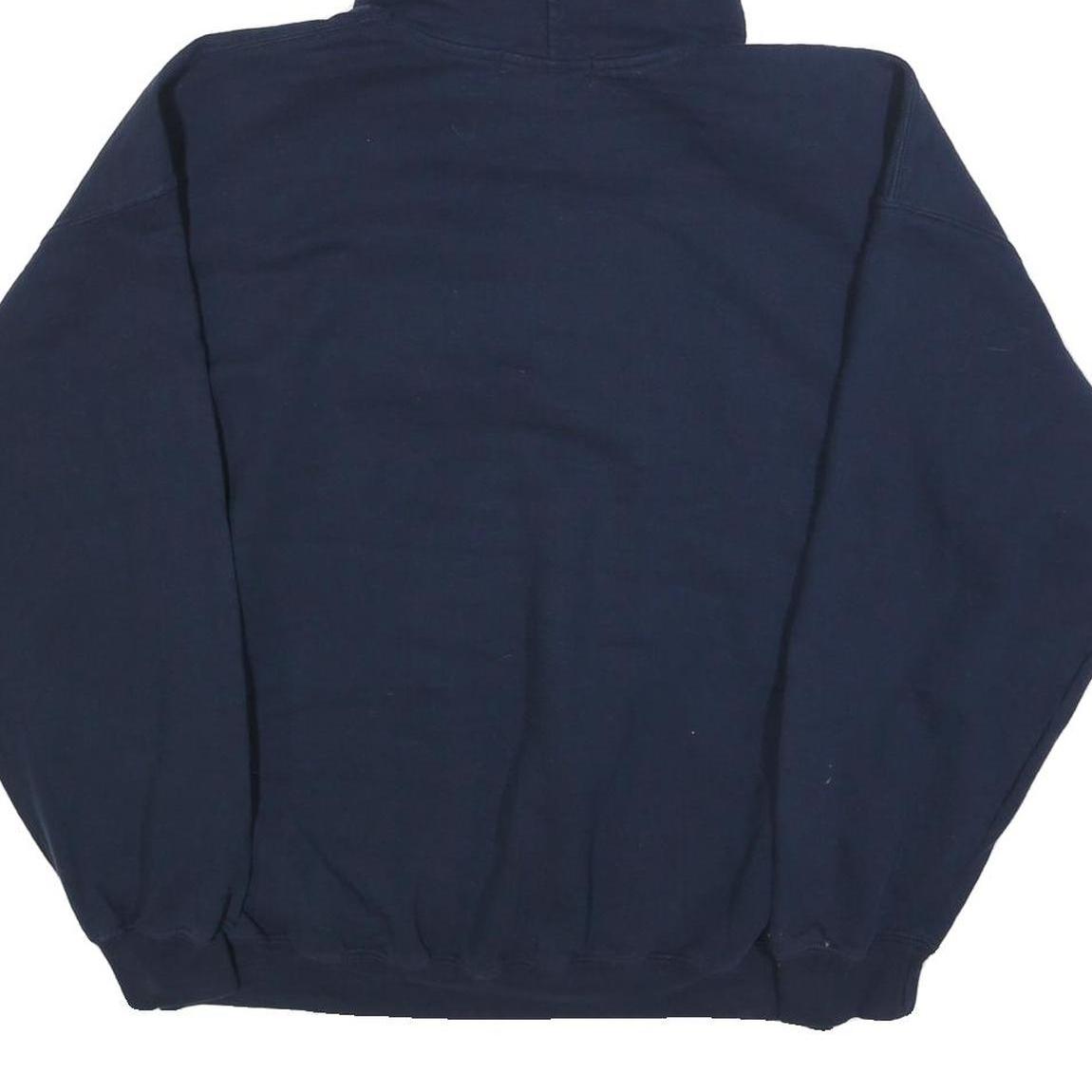 DUBWEAR CLOTHING Mens Navy Blue University Of Lethbridge Hoodie XL Cotton Blend