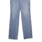 WRANGLER Mens Blue Regular Fit Straight Leg Denim W30 L36 Classic Zip Jeans