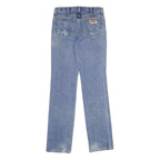 WRANGLER Mens Blue Regular Fit Straight Leg Denim W30 L36 Classic Zip Jeans