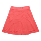 KENDZIA Womens Coral Pink Flare Knee Length Polyester Blend Skirt UK 14 Tailored