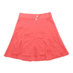 KENDZIA Womens Coral Pink Flare Knee Length Polyester Blend Skirt UK 14 Tailored