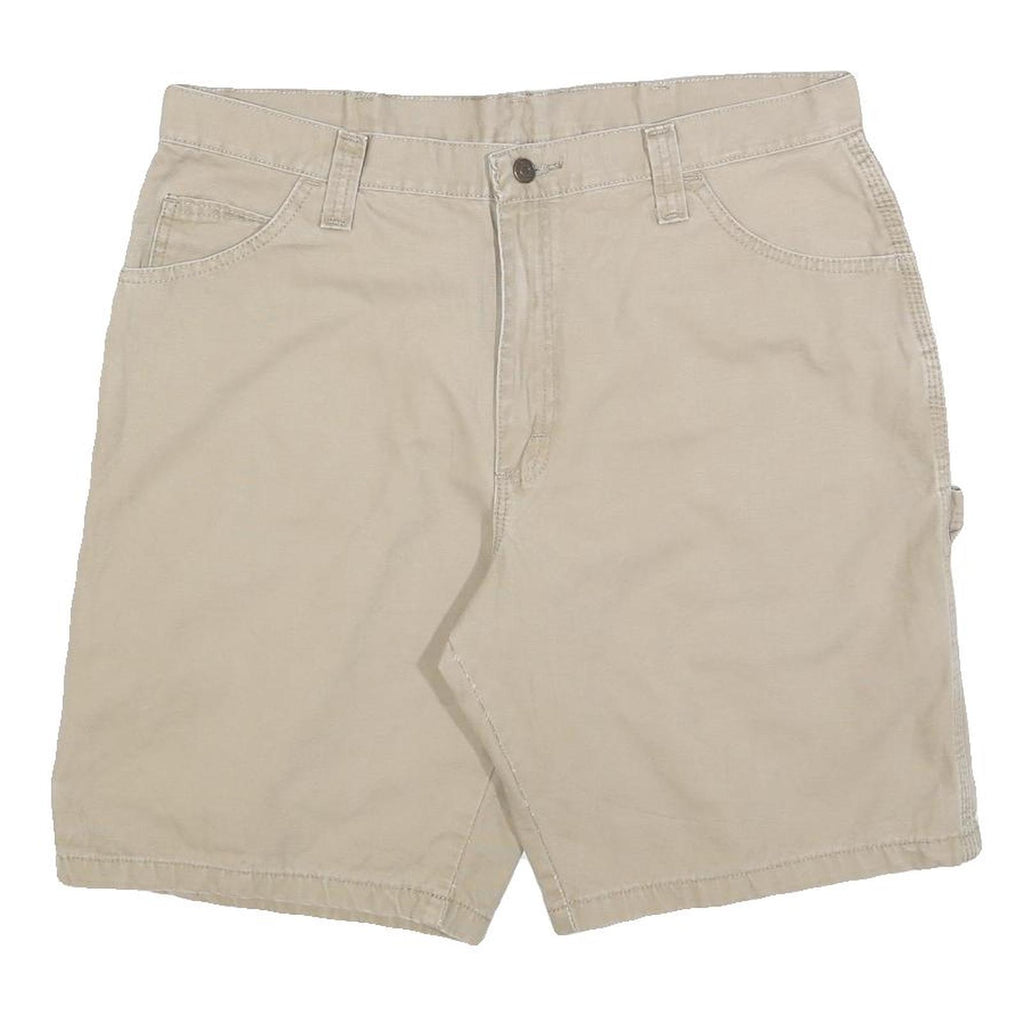 WRANGLER Mens Shorts Beige Casual L W36 Cotton Blend Utility Style