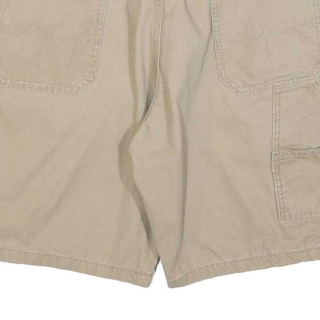 WRANGLER Mens Shorts Beige Casual L W36 Cotton Blend Utility Style