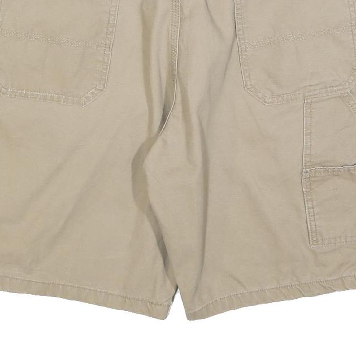 WRANGLER Mens Shorts Beige Casual L W36 Cotton Blend Utility Style