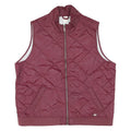 DICKIES Womens Maroon Quilted Jacket XL Polyester Blend Zip Pockets Casual