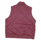 DICKIES Womens Maroon Quilted Jacket XL Polyester Blend Zip Pockets Casual