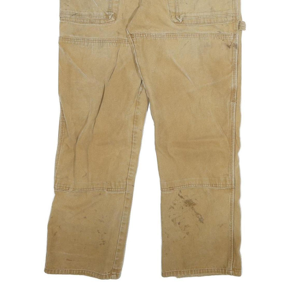 DICKIES Mens Jeans Beige Regular Straight Denim W32 L29 Workwear Utility