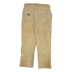 DICKIES Mens Jeans Beige Regular Straight Denim W32 L29 Workwear Utility