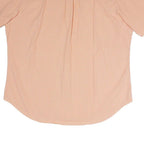 RALPH LAUREN Mens Orange & White Check Shirt XL Cotton Blend Button Down Short