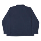TOMMY HILFIGER Mens Navy Plain Pullover Jumper Quarter Zip XL Polyester Blend