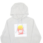 NIKE Mens Grey Hoodie XS Cotton Blend Pullover Drawstring Casual Wear