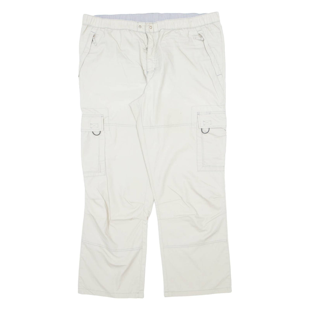 BPC COLLECTION Cargo Mens Trousers Cream Regular Straight W42 L31