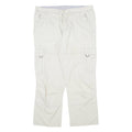 BPC COLLECTION Cargo Mens Trousers Cream Regular Straight W42 L31