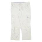 BPC COLLECTION Cargo Mens Trousers Cream Regular Straight W42 L31