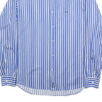 MCGREGOR Mens Blue & White Striped Shirt L Cotton Casual Regular Fit Smart