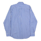 MCGREGOR Mens Blue & White Striped Shirt L Cotton Casual Regular Fit Smart