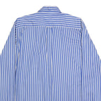MCGREGOR Mens Blue & White Striped Shirt L Cotton Casual Regular Fit Smart