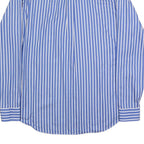 MCGREGOR Mens Blue & White Striped Shirt L Cotton Casual Regular Fit Smart