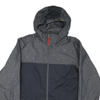 THE NORTH FACE Womens Grey & Black Outdoor Jacket XL Polyester Blend Zip Hooded