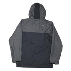 THE NORTH FACE Womens Grey & Black Outdoor Jacket XL Polyester Blend Zip Hooded