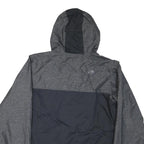 THE NORTH FACE Womens Grey & Black Outdoor Jacket XL Polyester Blend Zip Hooded