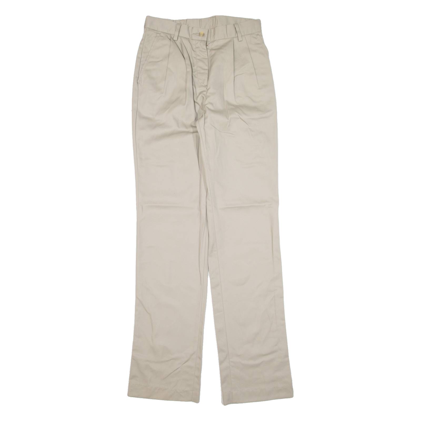 Womens Trousers Beige Regular Straight W27 L33