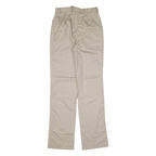 Womens Trousers Beige Regular Straight W27 L33