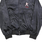 TRIMARK Womens Black Karate Team Bomber Jacket S Polyester Embroidered