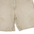 CARHARTT Mens Shorts Beige Cargo L W30 Workwear Durable Cotton Blend