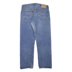 LEVI'S 501 Mens Jeans Blue Regular Straight Denim Medium W32 L27 Classic Fit