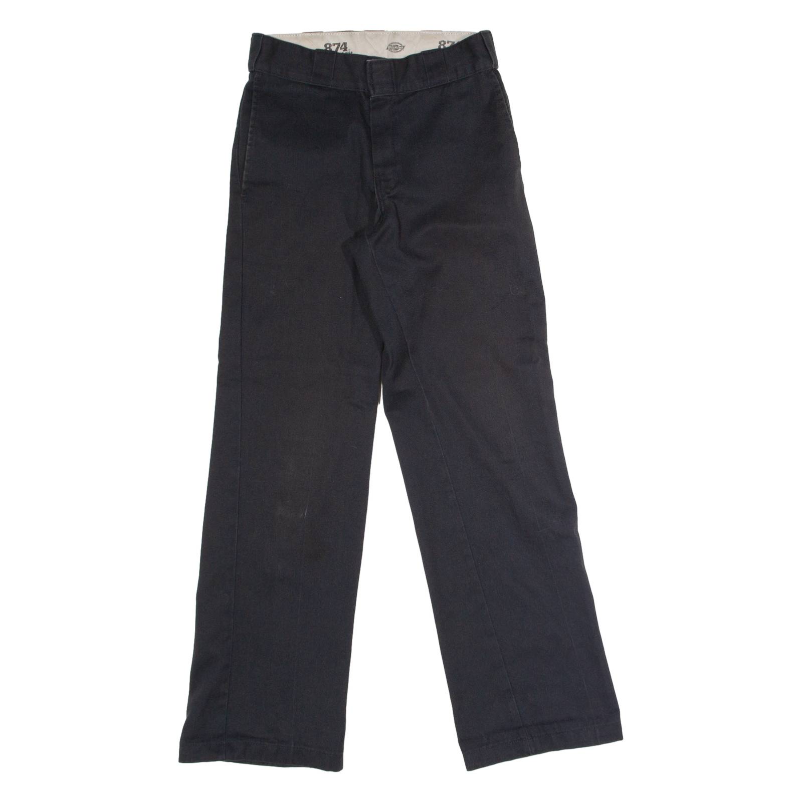 DICKIES 874 Workwear Mens Twill Trousers Black Classic Straight W26 L30