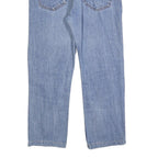 LEVI'S 505 Mens Jeans Blue Regular Straight Denim Light W34 L27 Patchwork