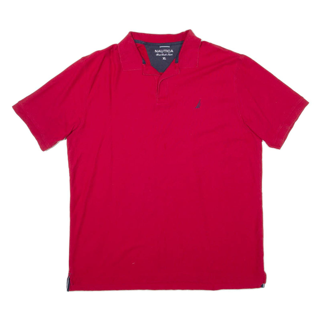 NAUTICA Mens Polo Shirt Red XL