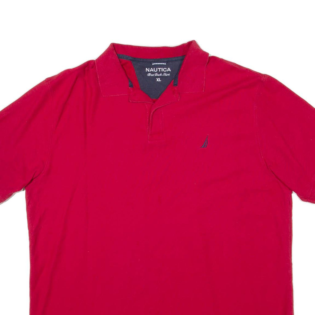 NAUTICA Mens Polo Shirt Red XL