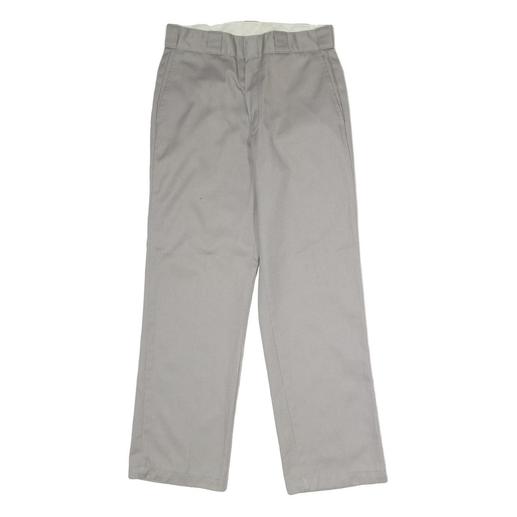 DICKIES Mens Polyester Blend Stone Regular Straight Trousers W30 L30 Workwear